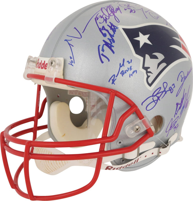 2004 New England Patriots Super Bowl Champs Team Signed Helmet Tom Brady PSA DNA