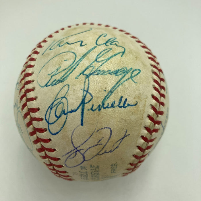 1978 Yankees World Series Champs Team Signed American League Baseball JSA COA