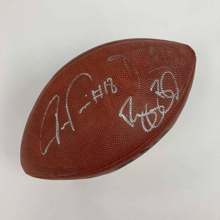 2006 Draft Signed Football Reggie Bush Vernon Davis Vince Young Matt Leinart JSA