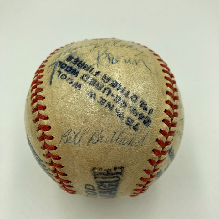 1946 Boston Red Sox AL Champs Team Signed Baseball Ted Williams JSA COA