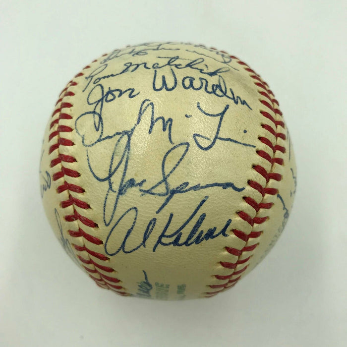 Mint 1968 Detroit Tigers World Series Champs Team Signed Baseball JSA COA