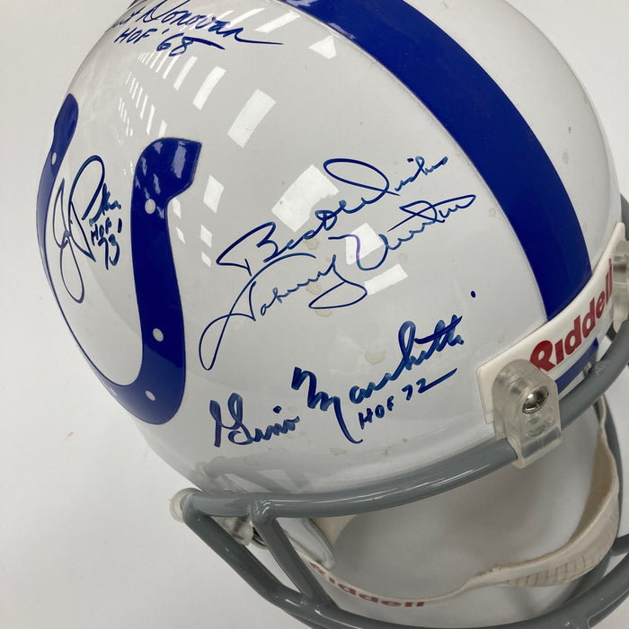 Johnny Unitas Colts Legends Signed Full Size Authentic Riddell Helmet JSA COA
