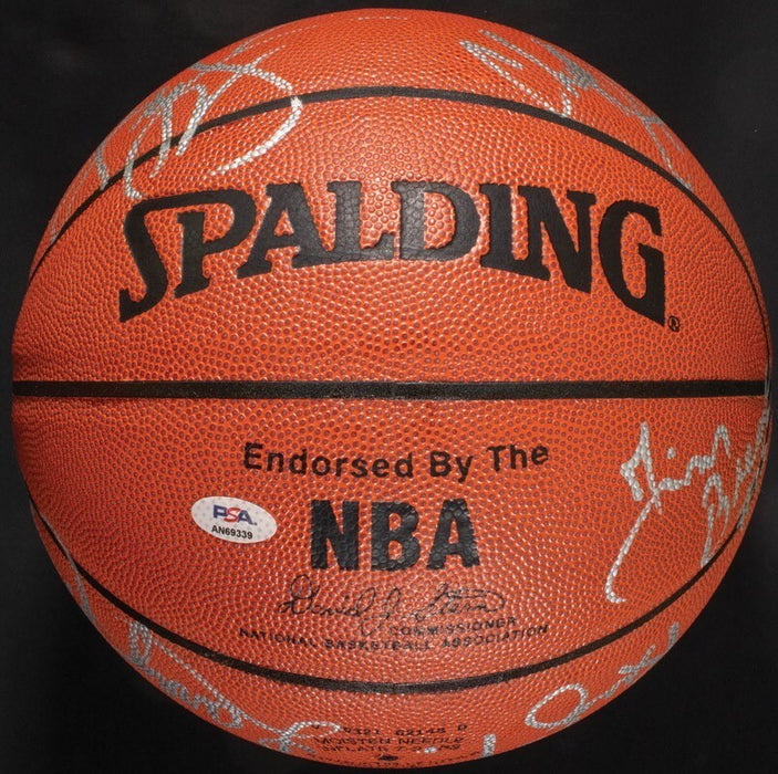 1994-95 Houston Rockets NBA Champions Team Signed NBA Basketball PSA DNA COA