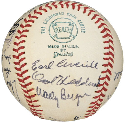 1934 All Star Game Team Signed American League Baseball Beckett COA