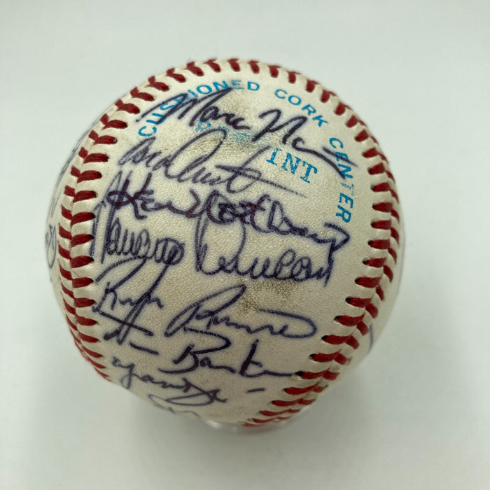 Jorge Posada Pre Rookie 1994 Columbus Clippers Team Signed Baseball