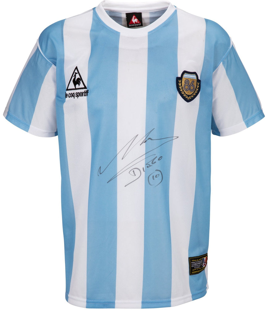 Diego Maradona Signed Argentina National Team Jersey PSA DNA & Beckett COA