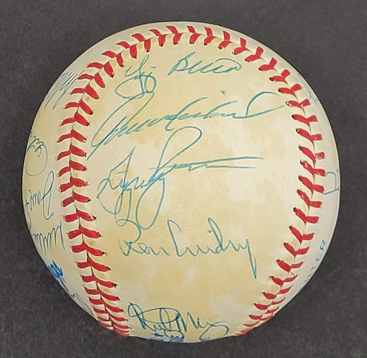 1981 New York Yankees Team Signed American League Baseball