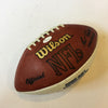 Troy Aikman Joe Buck Pam Oliver Collinsworth Fox Signed Game Used Football JSA