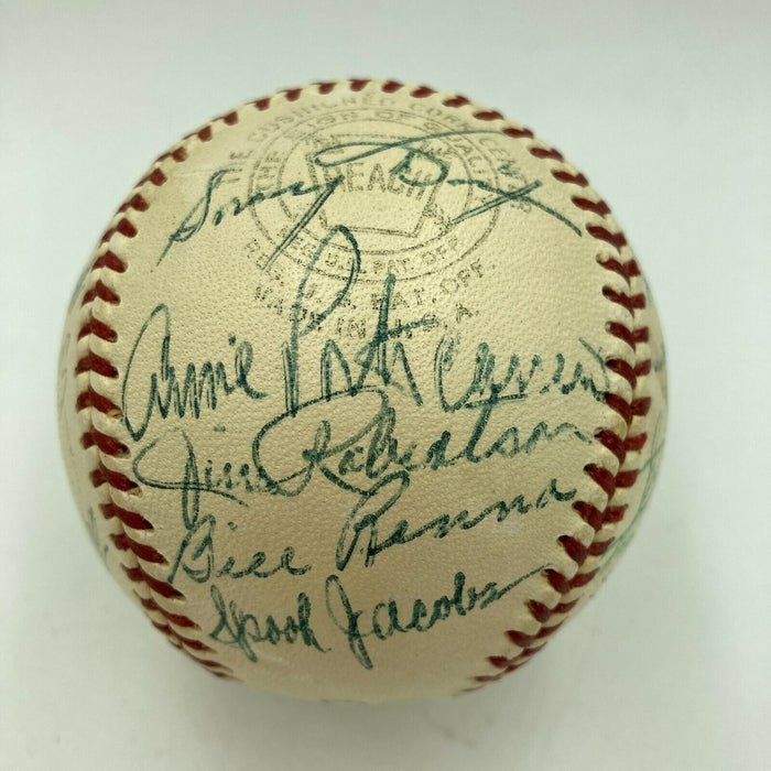1954 Philadelphia A's Athletics Team Signed American League Baseball JSA COA