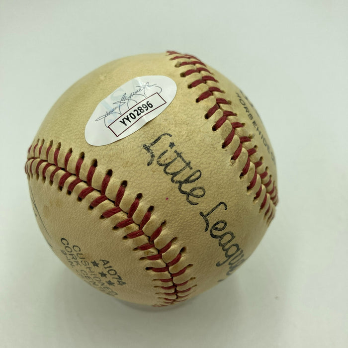 Willie Mays & Leo Durocher Signed Baseball JSA COA
