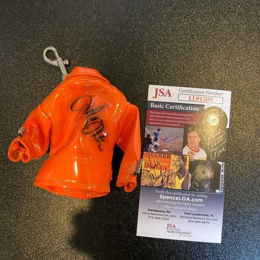 Joely Fisher Signed Vintage Toy Leather Jacket Keychain JSA COA