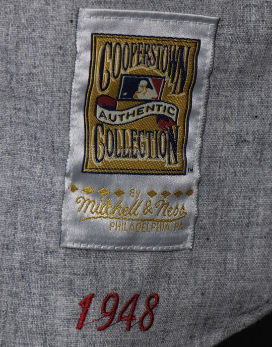 Bob Feller Signed Inscribed STATS Cleveland Indians Mitchell & Ness Jersey PSA