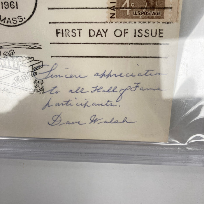 Dave Walsh Signed First Day Cover PSA/DNA Certified NBA HOF