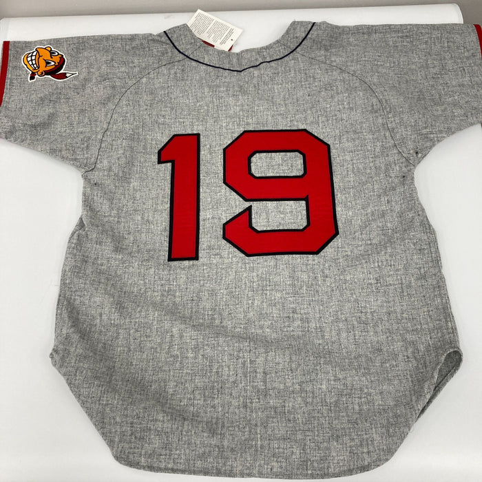 Bob Feller Signed Inscribed STATS Cleveland Indians Mitchell & Ness Jersey PSA