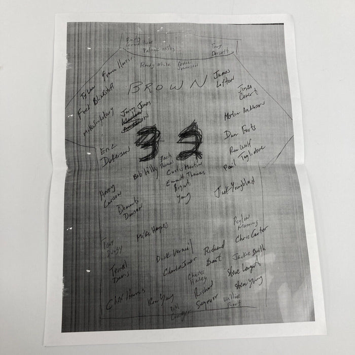 NFL Hall Of Fame Multi Signed Mitchell & Ness Jersey With 40+ Signatures JSA COA