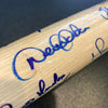 1998 NY Yankees WS Champs Team Signed Bat Derek Jeter Mariano Rivera Steiner