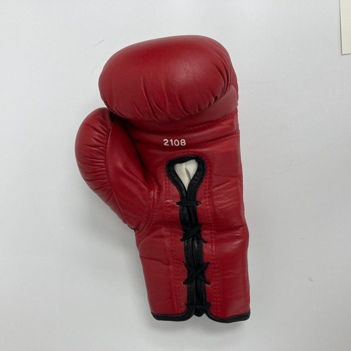 Muhammad Ali Joe Frazier Jersey Joe Walcott Larry Holmes Signed Boxing Glove JSA