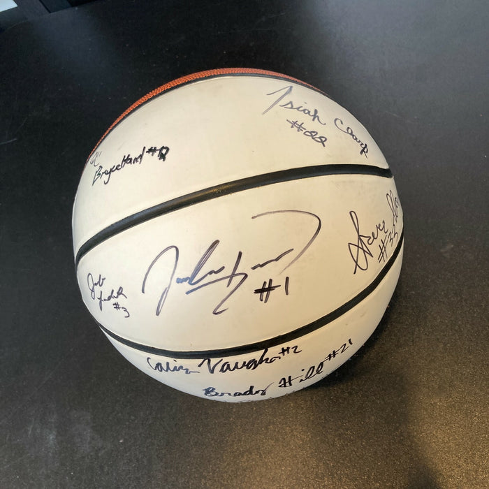 Patrick Mahomes 2013 Whitehouse Wildcats High School Team Signed Basketball JSA