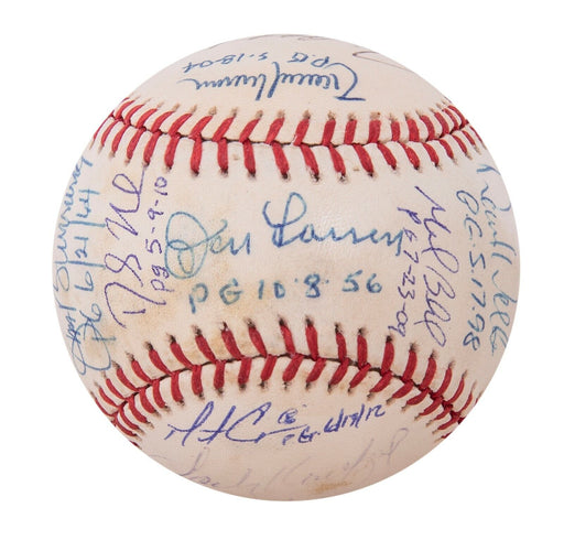 Extraordinary Perfect Game Pitchers Signed Baseball With 18 Sigs! Beckett COA