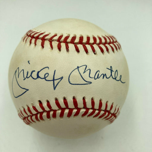 Beautiful Mickey Mantle Signed American League Baseball MINT Autograph JSA COA