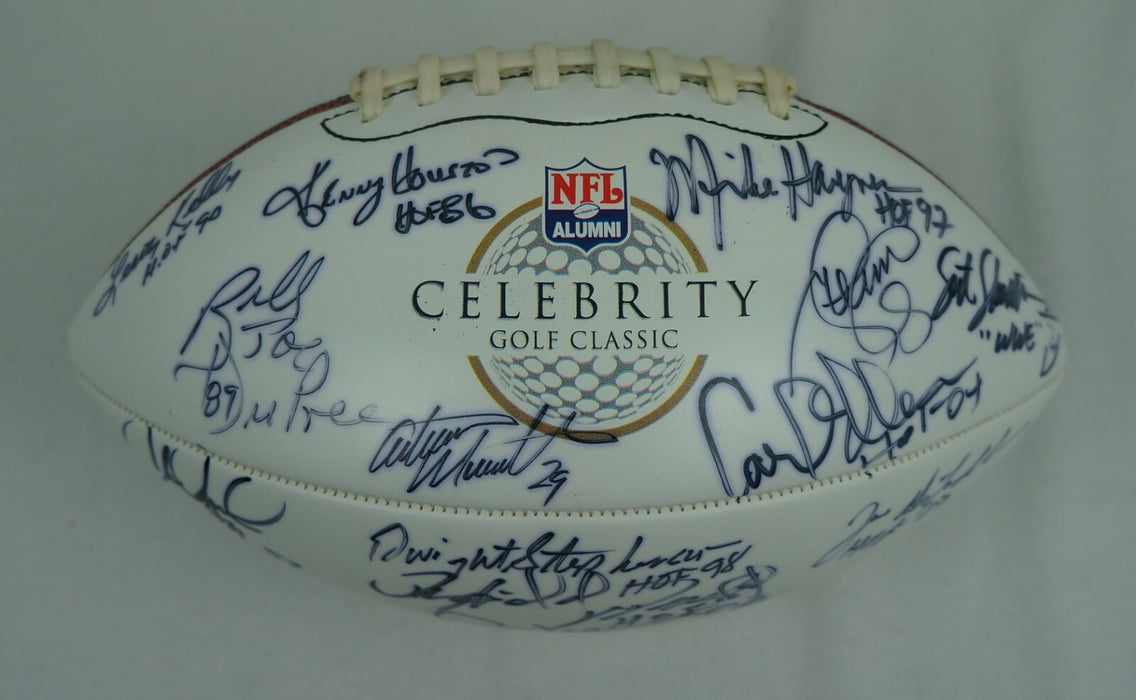 NFL Hall Of Fame Legends Multi Signed Celebrity Golf Classic Football PSA DNA