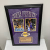 Kobe Bryant Signed Los Angeles Lakers Floor Piece Framed Panini COA