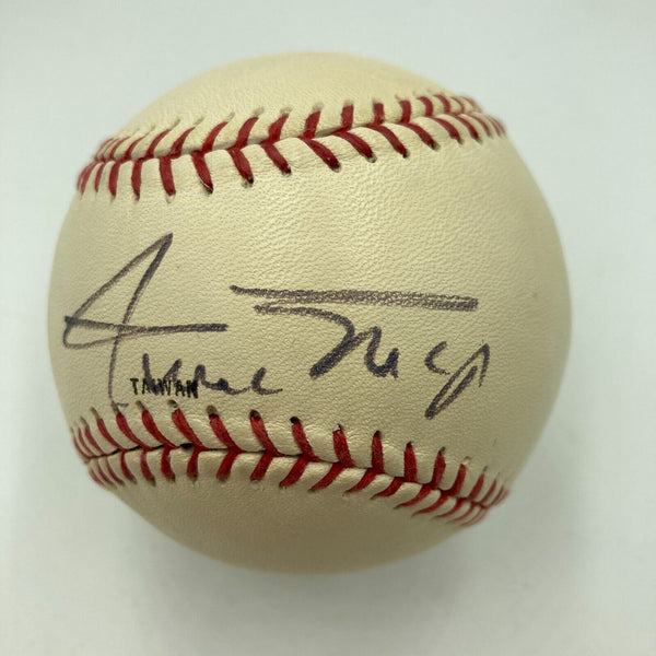 Willie Mays Signed Vintage Reach Baseball PSA DNA COA