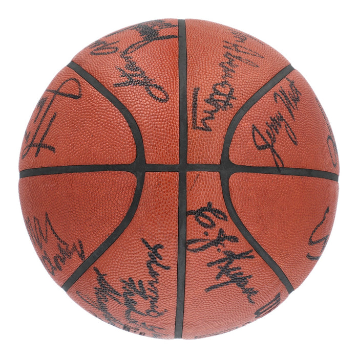 1976–77 Los Angeles Lakers Team Signed Playoffs Game Used Basketball JSA & MEARS