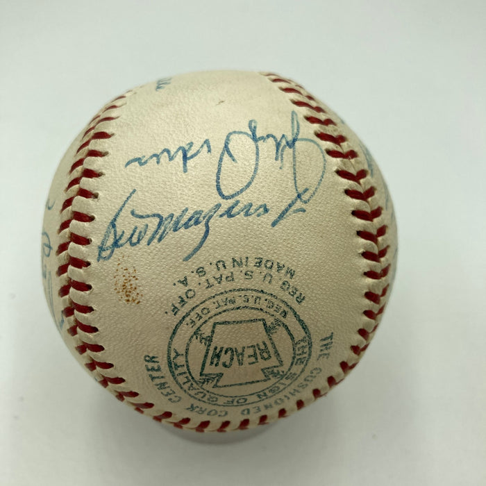 Mickey Mantle Willie Mays Hank Aaron 1960's HOF Multi Signed Baseball JSA COA