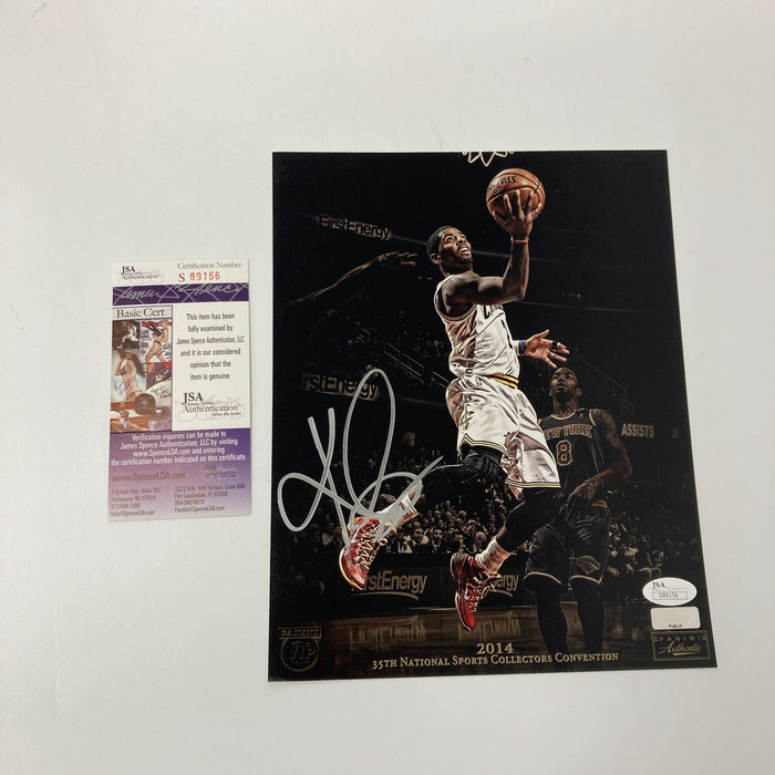 Kyrie Irving Signed Panini VIP 2014 National Convention Photo JSA COA