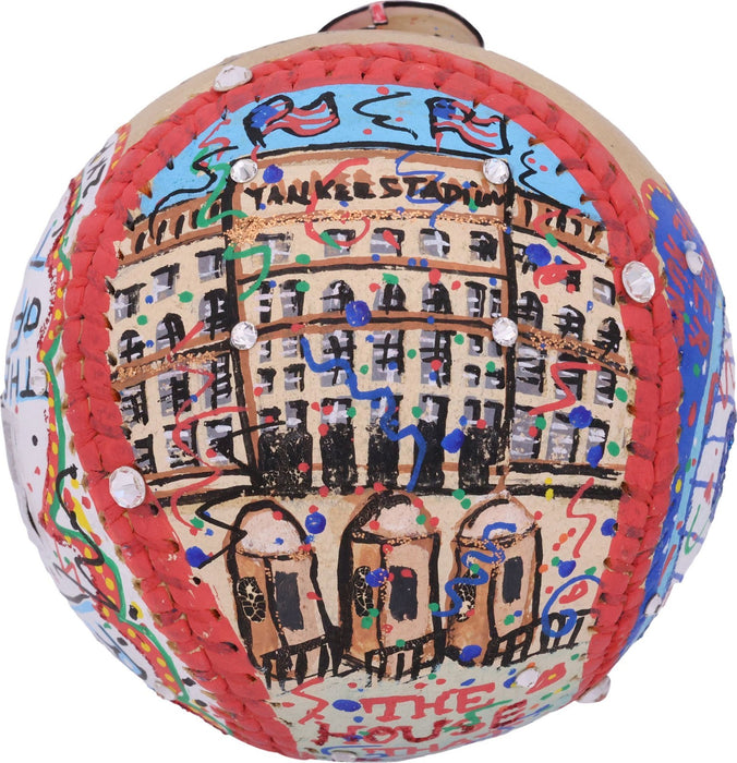 Babe Ruth Signed Charles Fazzino Hand Painted Pop Art Baseball JSA COA 1/1