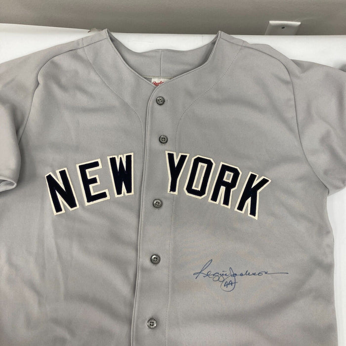 Reggie Jackson Signed Vintage Rawlings New York Yankees Jersey JSA COA