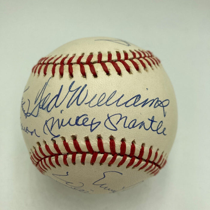 Mint 500 Home Run Signed Baseball Mickey Mantle Ted Williams PSA DNA Graded 9