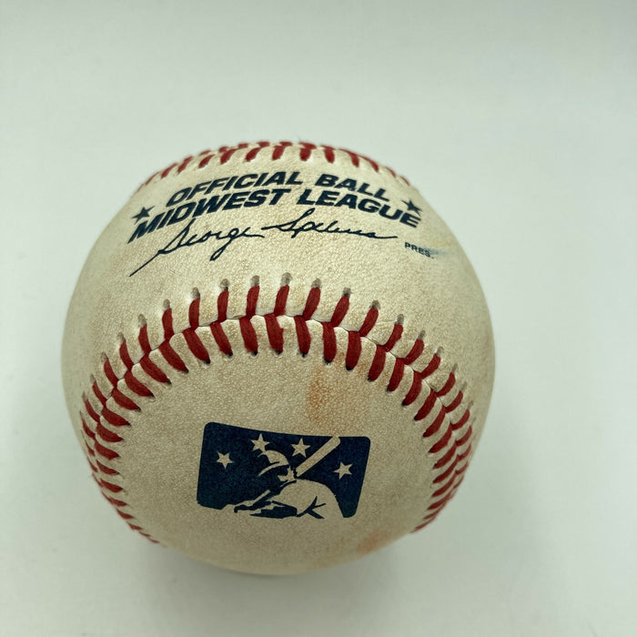 Corey Seager Signed Game Used Actual 3rd Home Run Baseball 4-27-13 PSA DNA COA