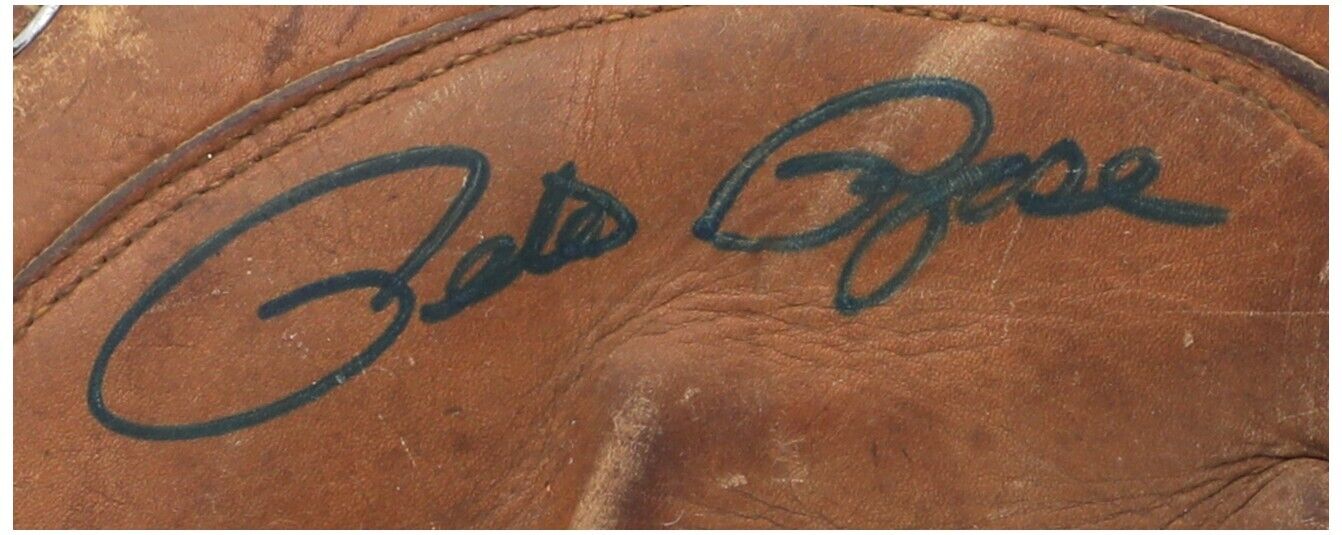 1950's Pete Rose Signed Game Used Little League Glove & Chest Protector PSA DNA