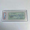Bill Russell Signed Autographed Bank Check PSA DNA Boston Celtics HOF Legend