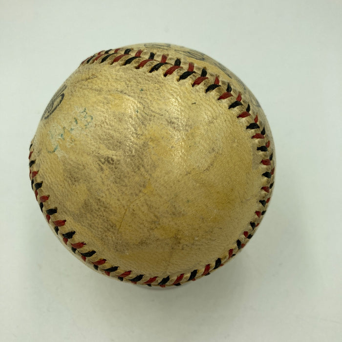 Honus Wagner Sweet Spot Signed Vintage 1940's Baseball Beckett COA