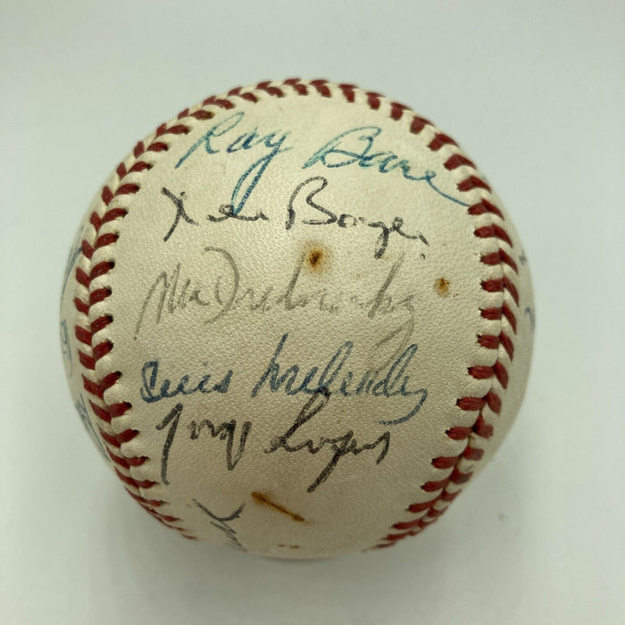 1960's St. Louis Cardinals Team Signed Baseball Bob Gibson Lou Brock Ken Boyer