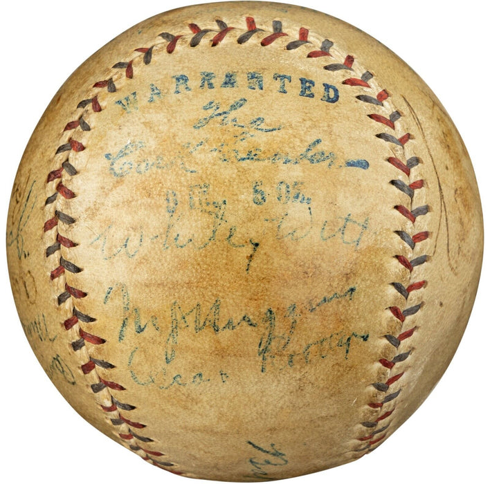 1923 New York Yankees First World Series Team Signed Baseball Babe Ruth Beckett