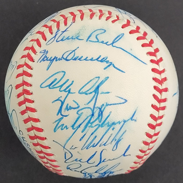 1991 Minnesota Twins World Series Champs Team Signed Baseball JSA COA 31 Sigs