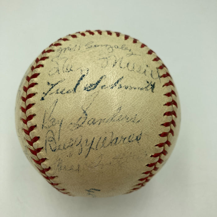 1944 St. Louis Cardinals World Series Champs Team Signed Baseball JSA COA
