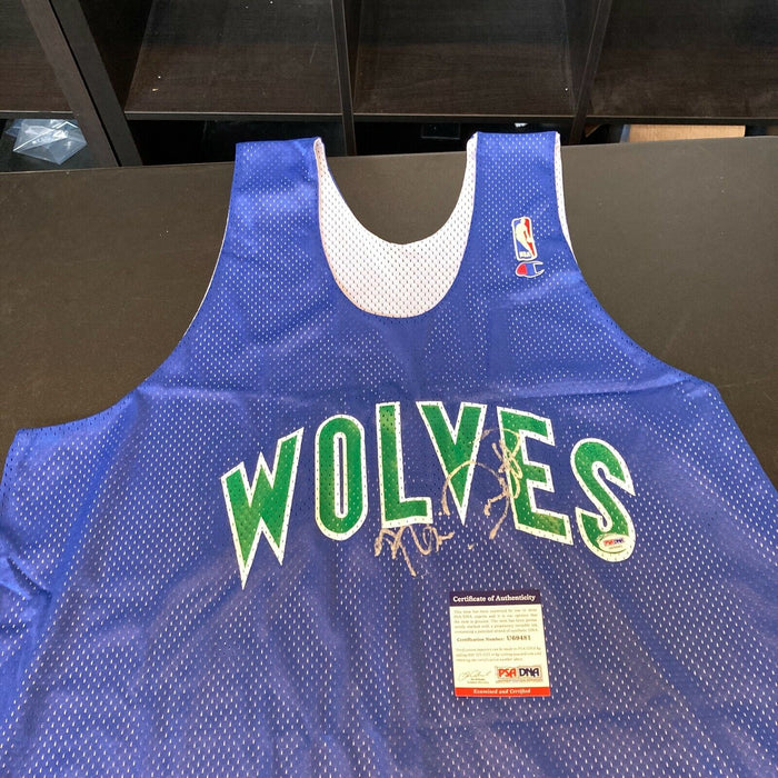 Kevin Garnett Signed Game Used Minnesota Timberwolves Practice Jersey PSA DNA