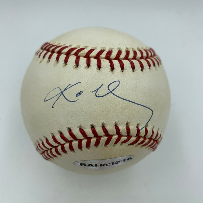 Rare Kobe Bryant Signed Major League Baseball Upper Deck UDA Holo & JSA COA