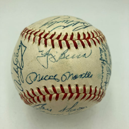 1958 New York Yankees World Series Champs Team Signed Baseball PSA DNA COA