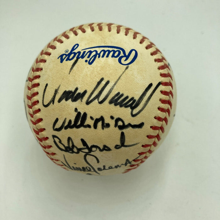 1987 St. Louis Cardinals NL Champs Team Signed World Series Baseball JSA COA