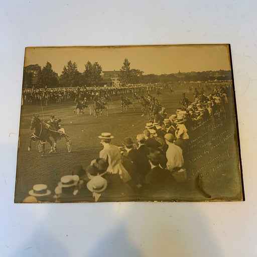 Rare American Derby Horse Racing Signed Original Photo August 31, 1909 EJ White