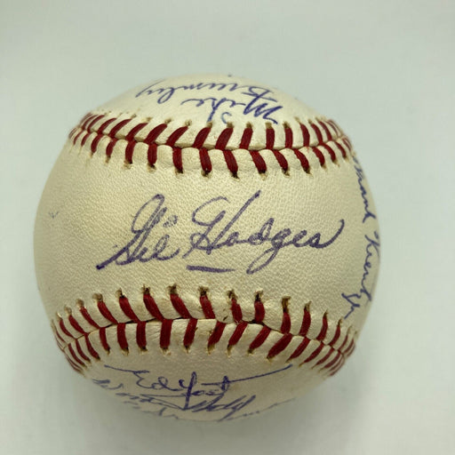 Gil Hodges Sweet Spot 1965 Washington Senators Team Signed Baseball JSA COA