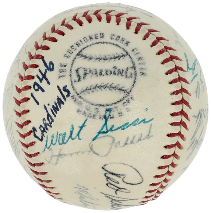 1946 St. Louis Cardinals World Series Champs Team Signed Baseball JSA COA