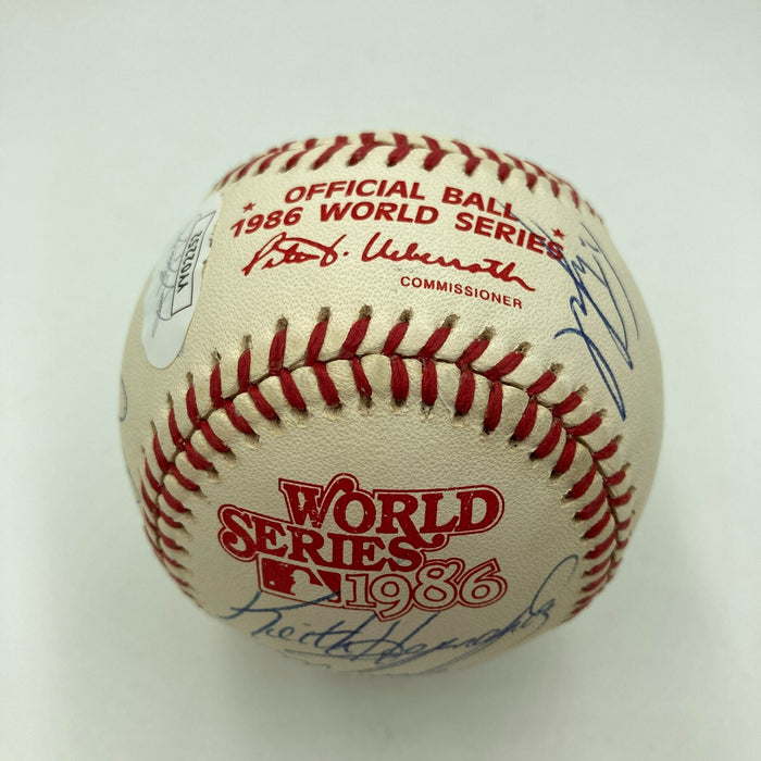 1986 New York Mets World Series Champs Team Signed W.S. Baseball JSA COA
