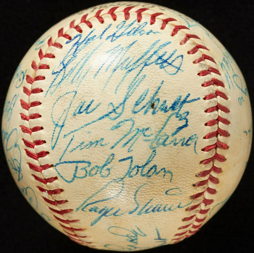 1968 St. Louis Cardinals NL Champs Team Signed Baseball Beckett COA Roger Maris